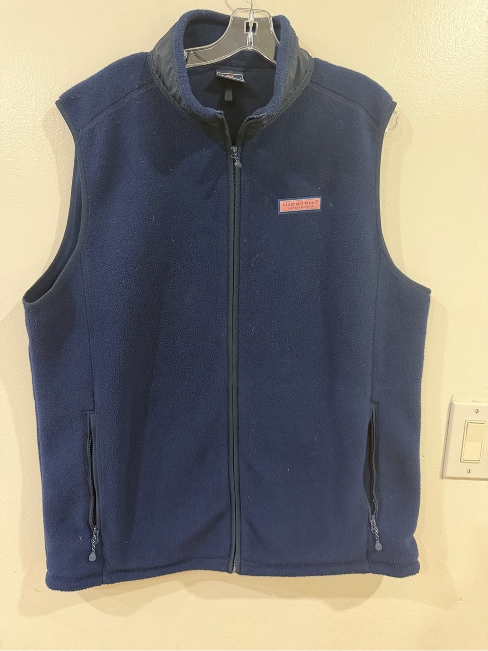 Vineyard Vines Navy Blue Fleece Jacket - Large